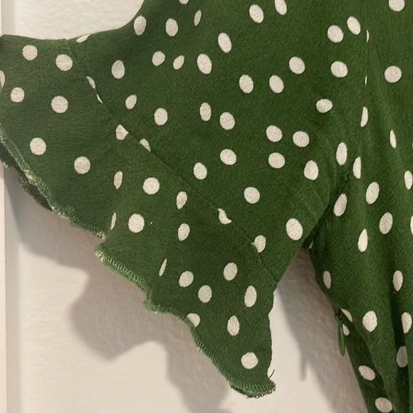 Polka Dot Ruffle Romper - Picture 2 of 5